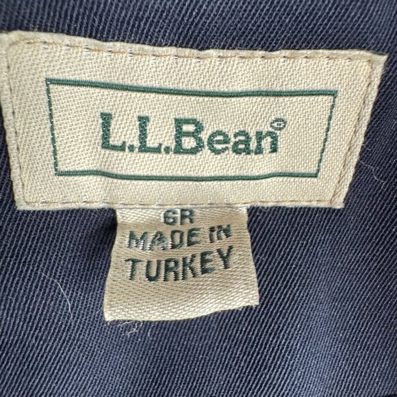 LL Bean Womens Navy Blazer Jacket 3 Gold Buttons Classic Fit Old Money Size 6 - Picture 5 of 7